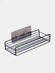 Белый металлическая полка для ванной
