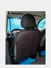 Красный защита спинки автомобильного сиденья из экокожи / чехол накидка на скинку сиденья