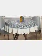 Скатерть круглая на стол "Круговое цветение" (rtcf01-14014-150x150)