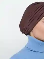 Шоколадный шапка-тюрбан шёлковая / Чалма женская / Чалма много цветов
