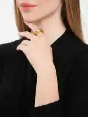 Зеленый кольцо женское из эпоксидной смолы с камнем