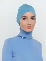 Бирюзовый шапочка под платок "Бони"