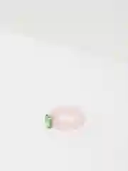 Розовый кольцо женское из эпоксидной смолы с камнем