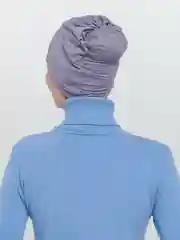 Серый шапочка под платок "Бони"