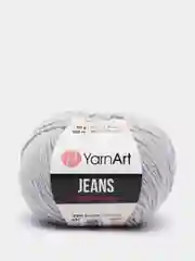 Серый меланж пряжа YarnArt Jeans, 50 г, 160 м