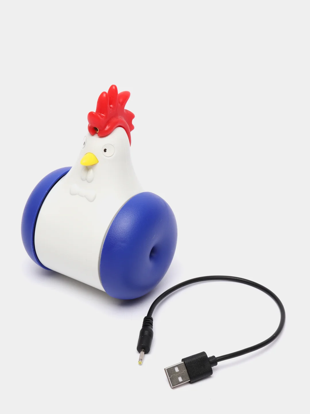 Синий игрушка-неваляшка для животных, музыкальная, с лазером