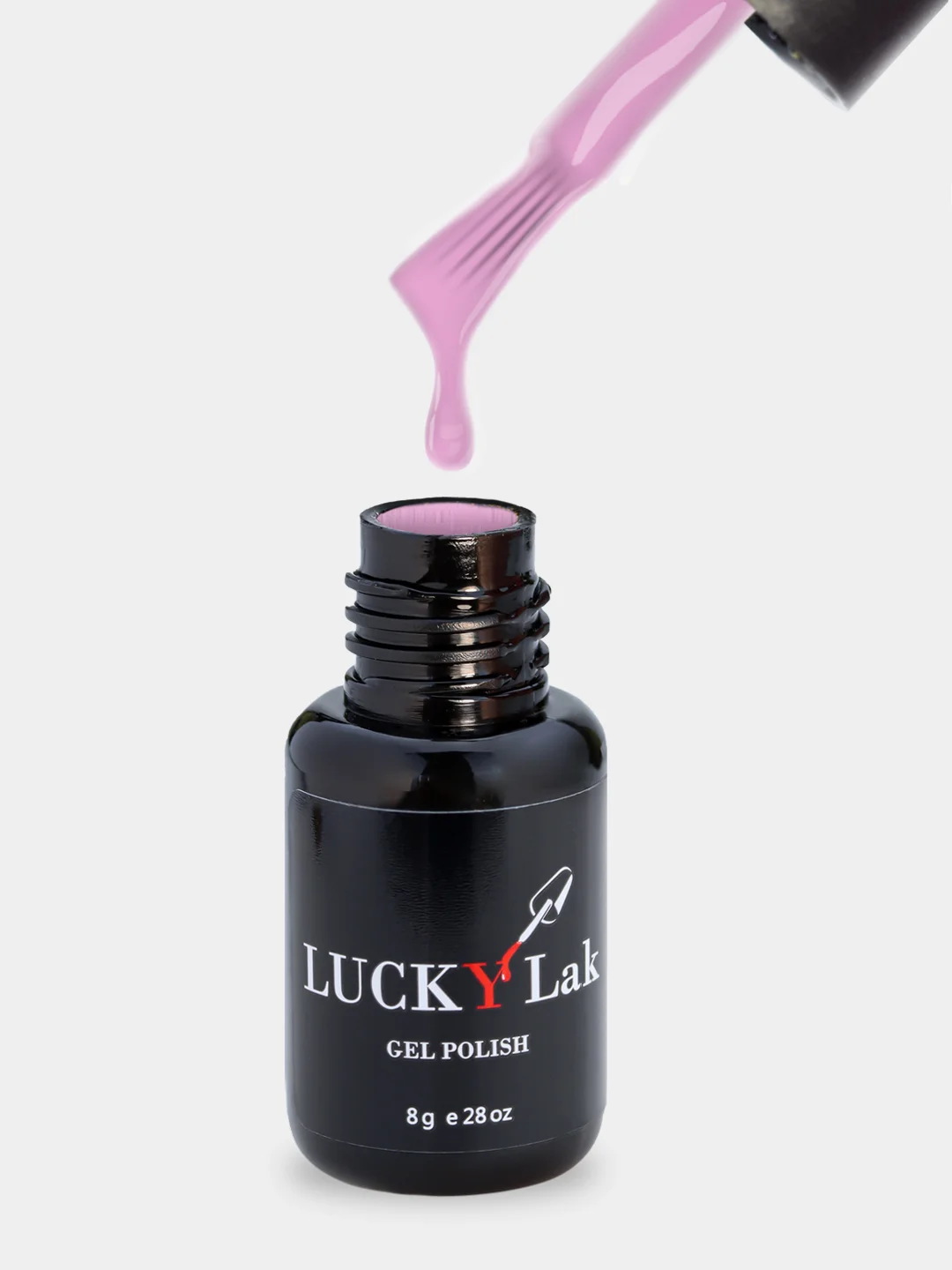 Гель лак для ногтей LuckyLak Fashion №097, 8g свело розовый френч для маникюра и педикюра
