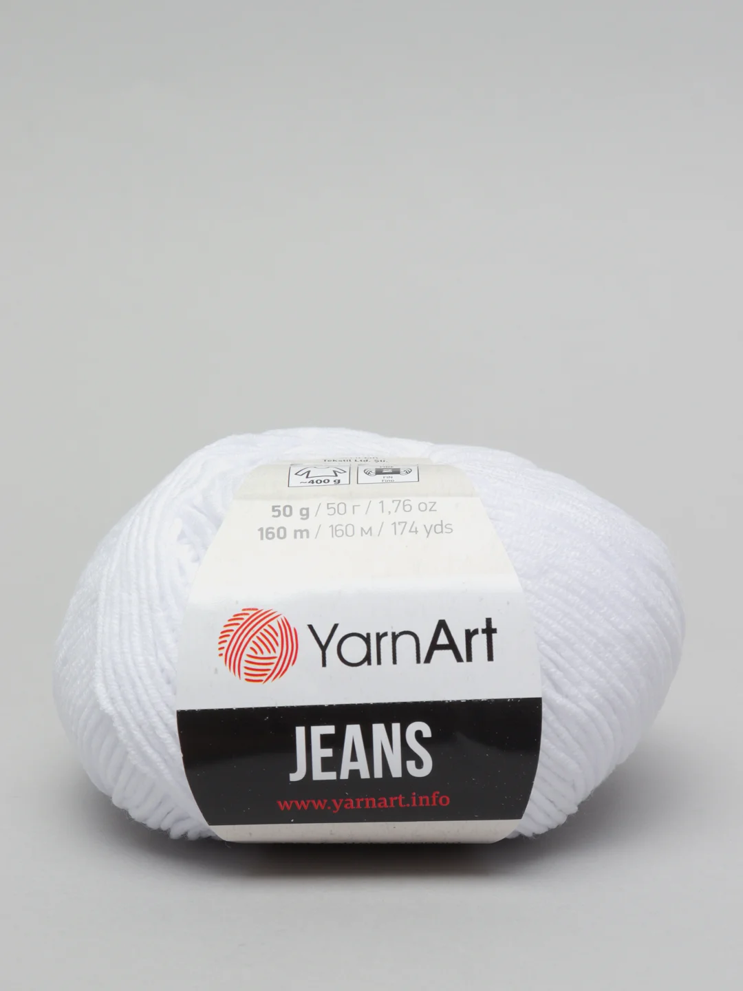 Ледяной пряжа YarnArt Jeans, 50 г, 160 м