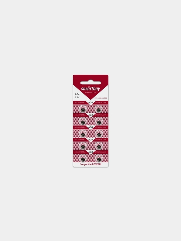 Часовая батарейка Smartbuy AG4-10 B