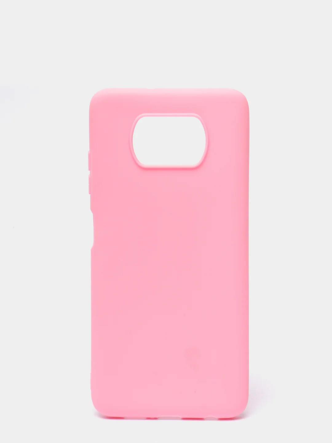 Розовый чехол мягкий силиконовый для XIAOMI Poco X3