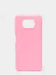 Розовый чехол мягкий силиконовый для XIAOMI Poco X3