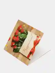 Алый открытка-мини