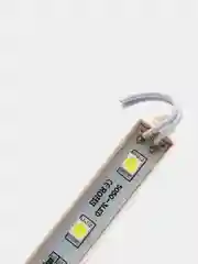 Светодиодная подсветка салона, 3 LED, 9 х 1.1 см, 12 В, IP68, клейкая основа, свет белый
