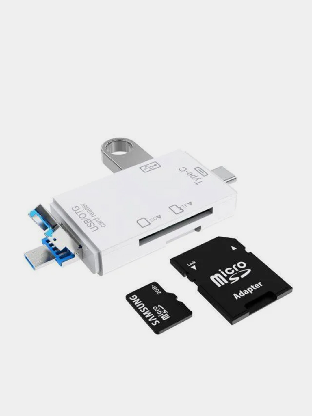 Картридер для micro SD 3в1 для компьютера. Картридер для телефона. USB Card  Reader купить по цене 395 ₽ в интернет-магазине KazanExpress