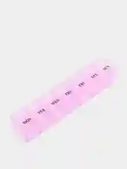 Розовый таблетница на 7 отделений