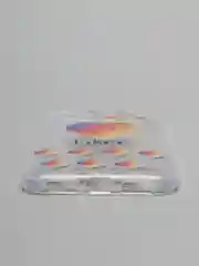 Пурпурный чехол Apple iPhone X / Xs прозрачный плотный с рисунком и цветной рамкой