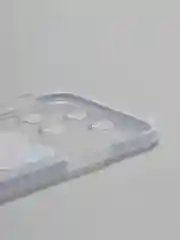Пурпурный чехол Apple iPhone X / Xs прозрачный плотный с рисунком и цветной рамкой