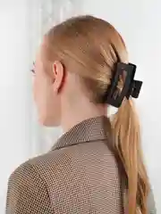 Краб для волос черный