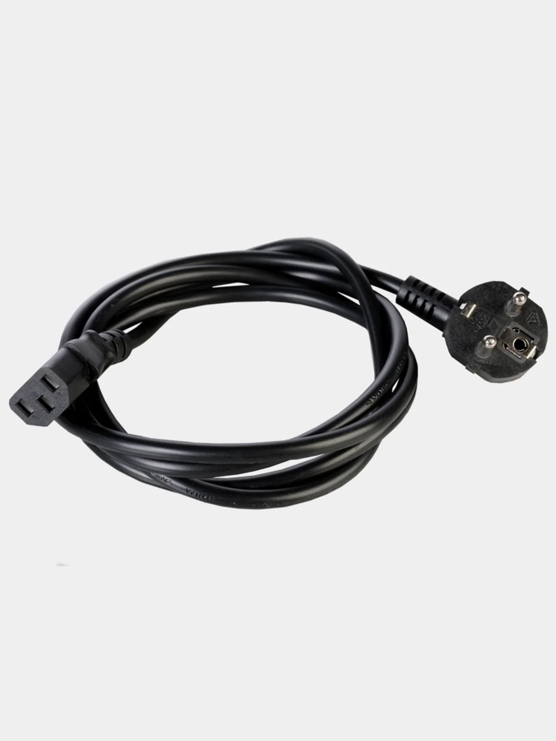 Шнур питания с заземлением IEC 60320 C13/Schuko, 10 А, 250 В, длина 1,2 м