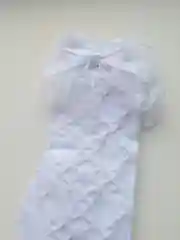 Белый гольфы Fute для девочки ажурные белые с бантиком/БЕЗ БАНТИКА "Первоклашка"