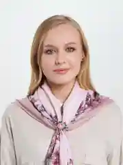 Бежевый меланж брошь-зажим