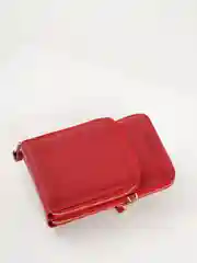 Красный женский клатч-кошелек
