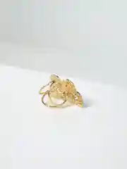 Бордовый брошь-зажим