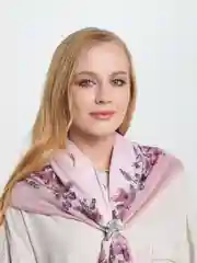 Аметистовый брошь-зажим
