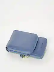 Голубой женский клатч-кошелек