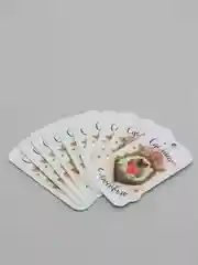 Кораллово-розовый 10 шт. Бирки "Ручная работа", "Hand made", "Made with love", "Сделано с любовью"