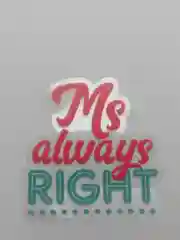 Наклейка для айкос "Ms always right"