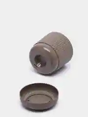 Белый кашпо горшок для цветов с поддоном "Вельвет" IDEA