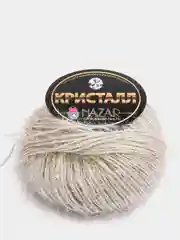 Бежевый пряжа Nazar "Кристалл", полиэстер, 50 г, 125 м