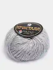 Серебряный пряжа Nazar "Кристалл", полиэстер, 50 г, 125 м