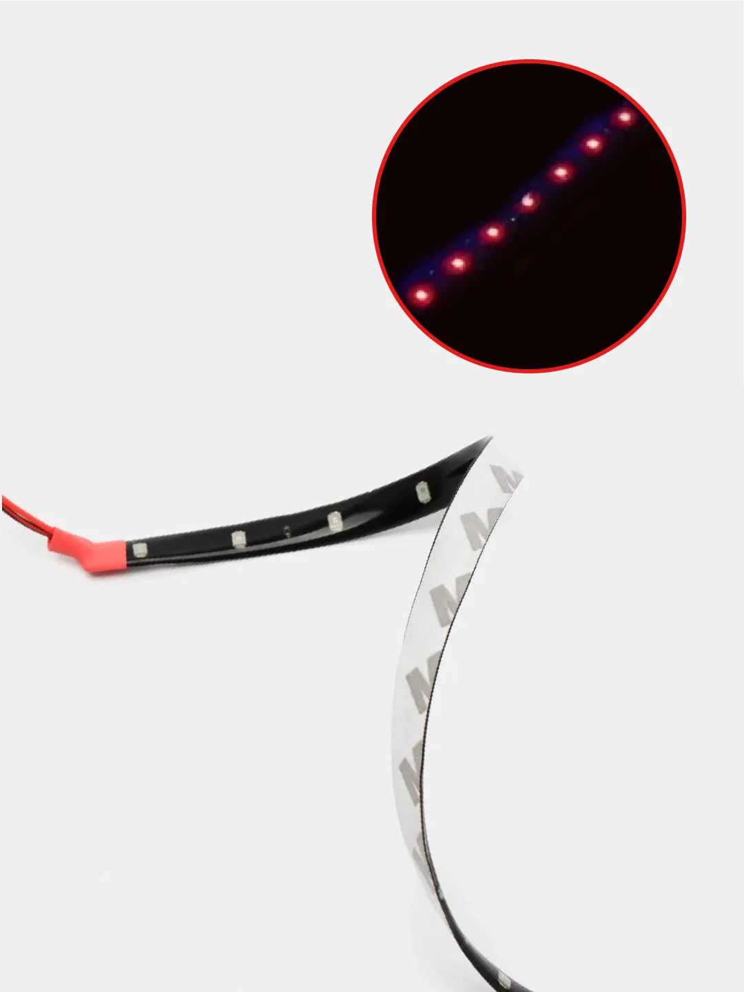 Красный светодиодная LED лента IP65 12V для подсветки салона, знака, габариток