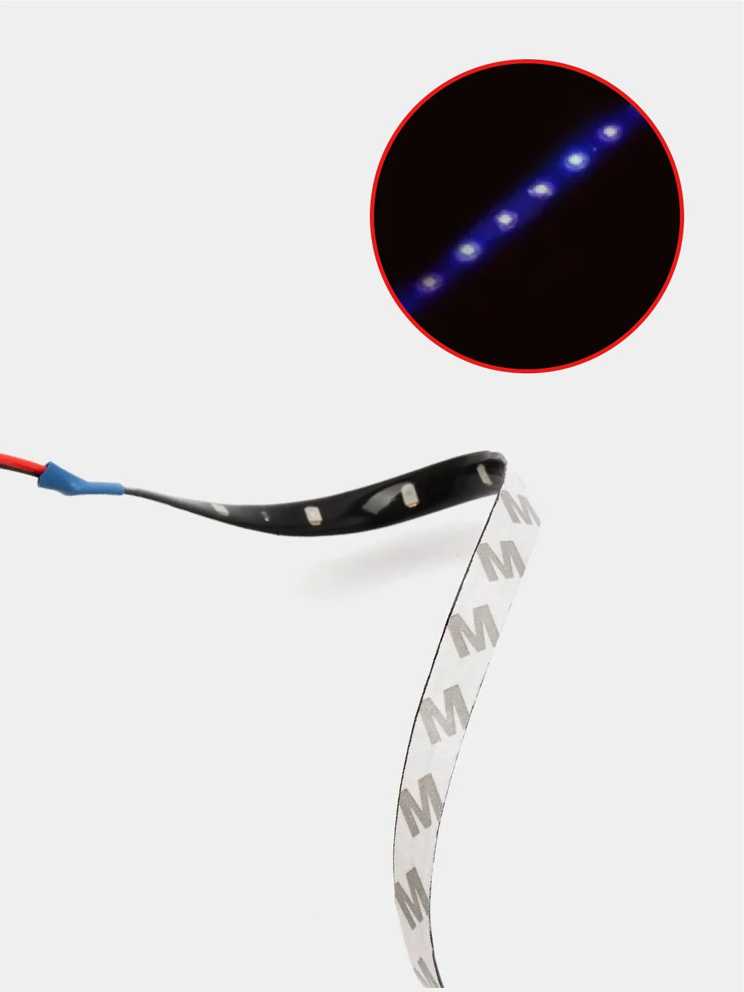 Синий светодиодная LED лента IP65 12V для подсветки салона, знака, габариток
