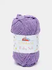 Фиолетовый пряжа плюшевая Himalaya "Baby Soft", 100% полиэстер, 115 м, 50 г