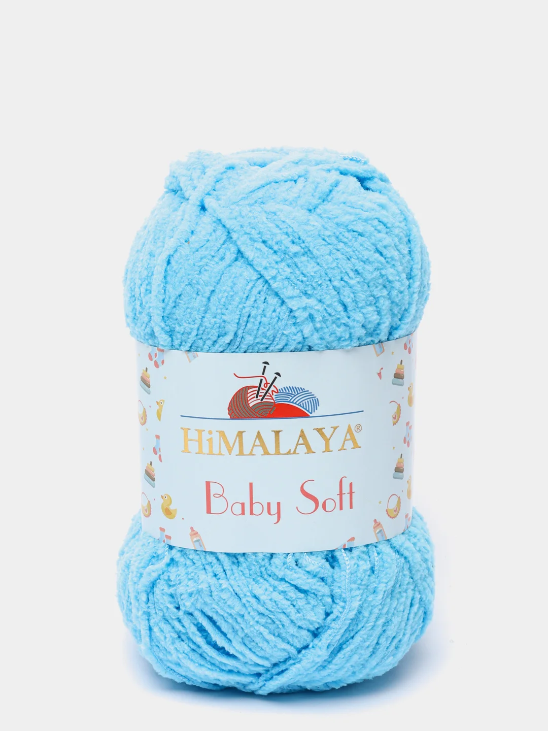Лазурный пряжа плюшевая Himalaya "Baby Soft", 100% полиэстер, 115 м, 50 г