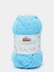 Лазурный пряжа плюшевая Himalaya "Baby Soft", 100% полиэстер, 115 м, 50 г