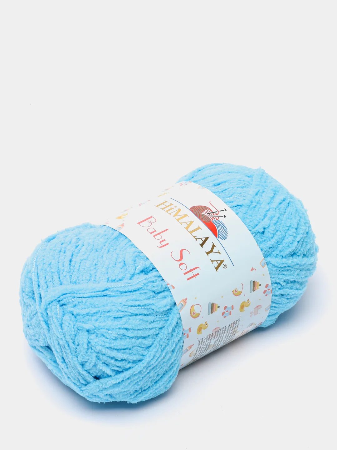 Лазурный пряжа плюшевая Himalaya "Baby Soft", 100% полиэстер, 115 м, 50 г