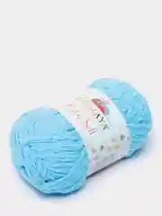 Лазурный пряжа плюшевая Himalaya "Baby Soft", 100% полиэстер, 115 м, 50 г