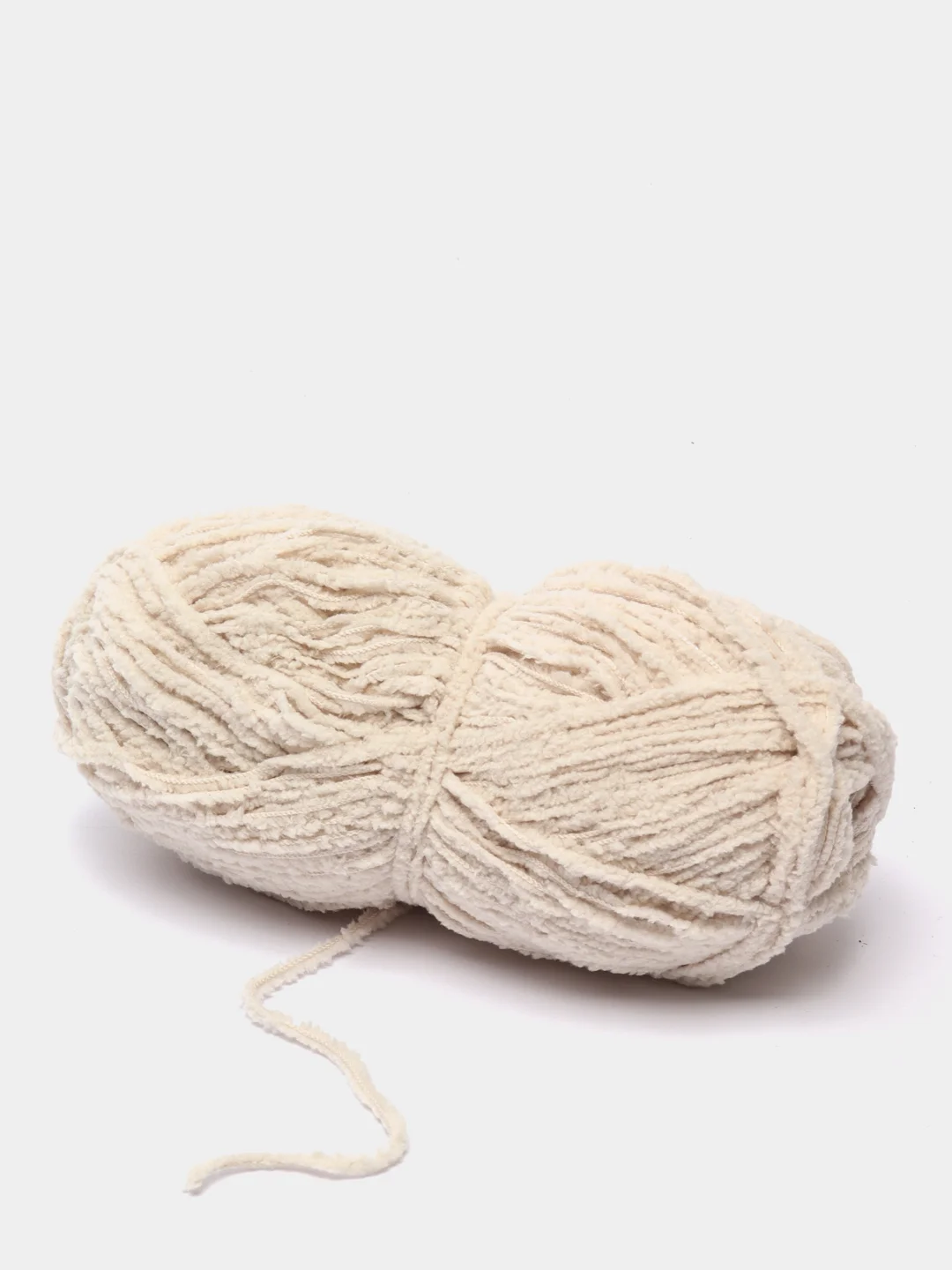 Кремовый пряжа плюшевая Himalaya "Baby Soft", 100% полиэстер, 115 м, 50 г