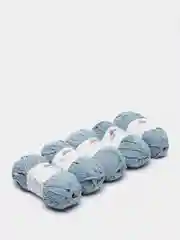 Серый пряжа плюшевая Himalaya "Baby Soft", 100% полиэстер, 115 м, 50 г, 5 штук