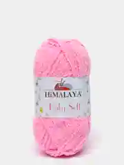 Розовый пряжа плюшевая Himalaya "Baby Soft", 100% полиэстер, 115 м, 50 г, 5 штук