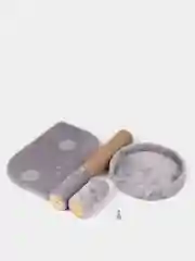Серый когтеточка с лежанкой