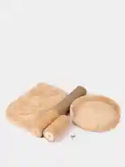 Бежевый когтеточка с лежанкой