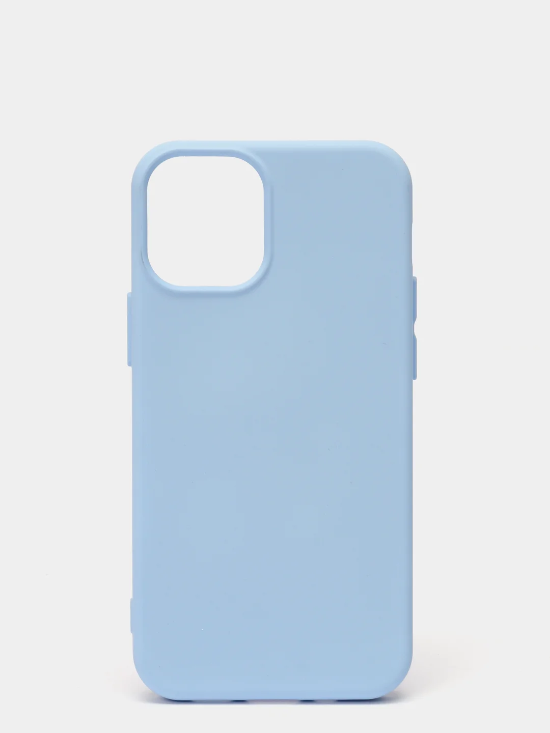 Небесно-голубой чехол Apple iPhone 12 mini (5.4") silicone case силиконовый с закрытым низом бархат внутри
