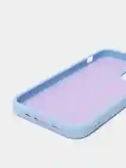 Небесно-голубой чехол Apple iPhone 12 mini (5.4") silicone case силиконовый с закрытым низом бархат внутри