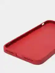 Багровый чехол силиконовый со стеклянной панелью для iPhone 7 Plus / iPhone 8 Plus