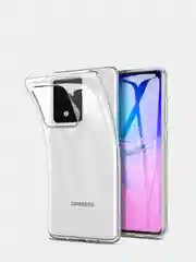 Плотный чехол Samsung S20 силикон 1.5мм прозрачный